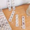 Clear Jewelry Storage Box with Lid, Compartment Case for Rings Earrings and Pendants, Vanity Display and Dresser Use