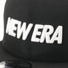 9FIFTY Logo Size 950 WMLOGO BLK WHI 25J [New Era] Cap, Black/Logo, L/XL,