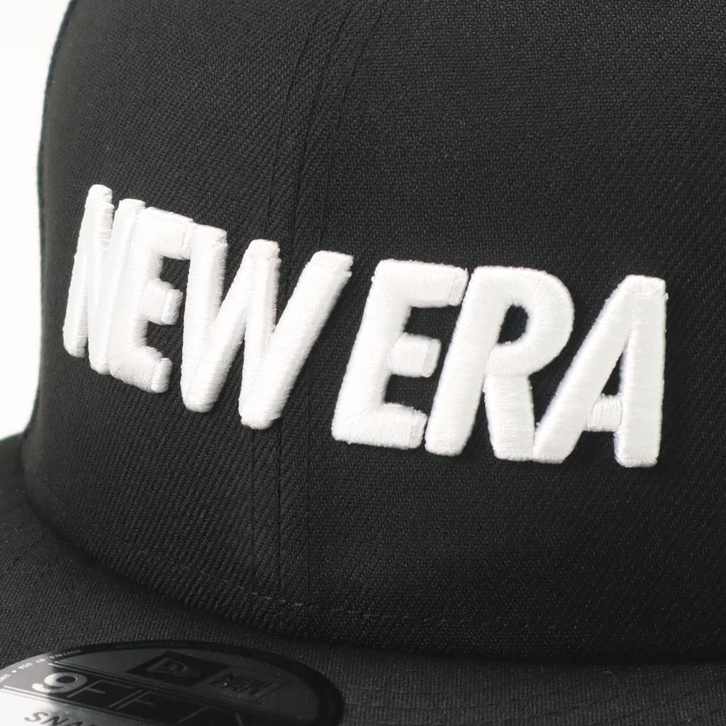 9FIFTY Logo Size 950 WMLOGO BLK WHI 25J [New Era] Cap, Black/Logo, L/XL,
