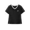 Breathable Short Sleeve V-Neck Regular T-Shirt Women Tops L226W135-0018