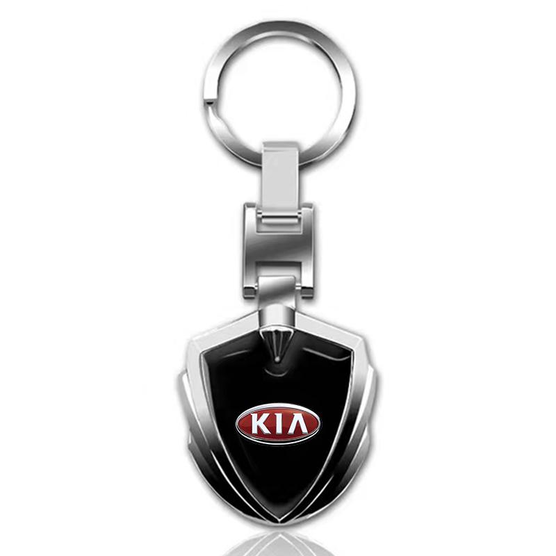 1Pcs Fashion 3D Metal Key Rings Car Logo Emblems Keychain Accessories For KIA Ceed Sportage Rio K5 Optima Cerato Proceed Venga Sedona Forte