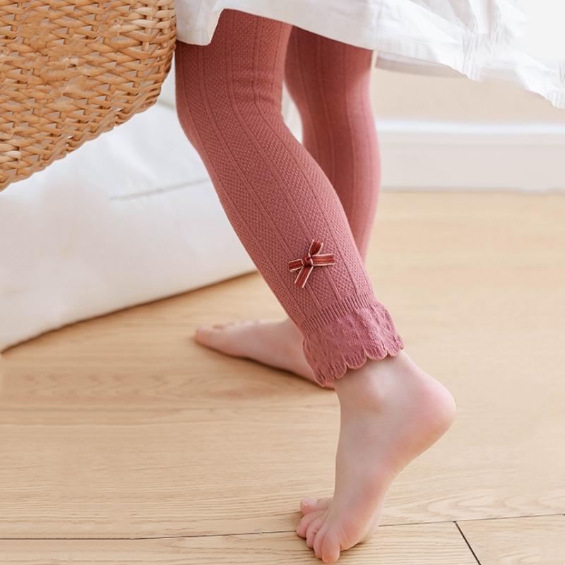 Frühling Herbst Baby Schleifenhose Neugeborenes Mädchen Leggings Gestreifte Baumwolle Prinzessin Hose Kinder Kinder Leggings Strumpfhose