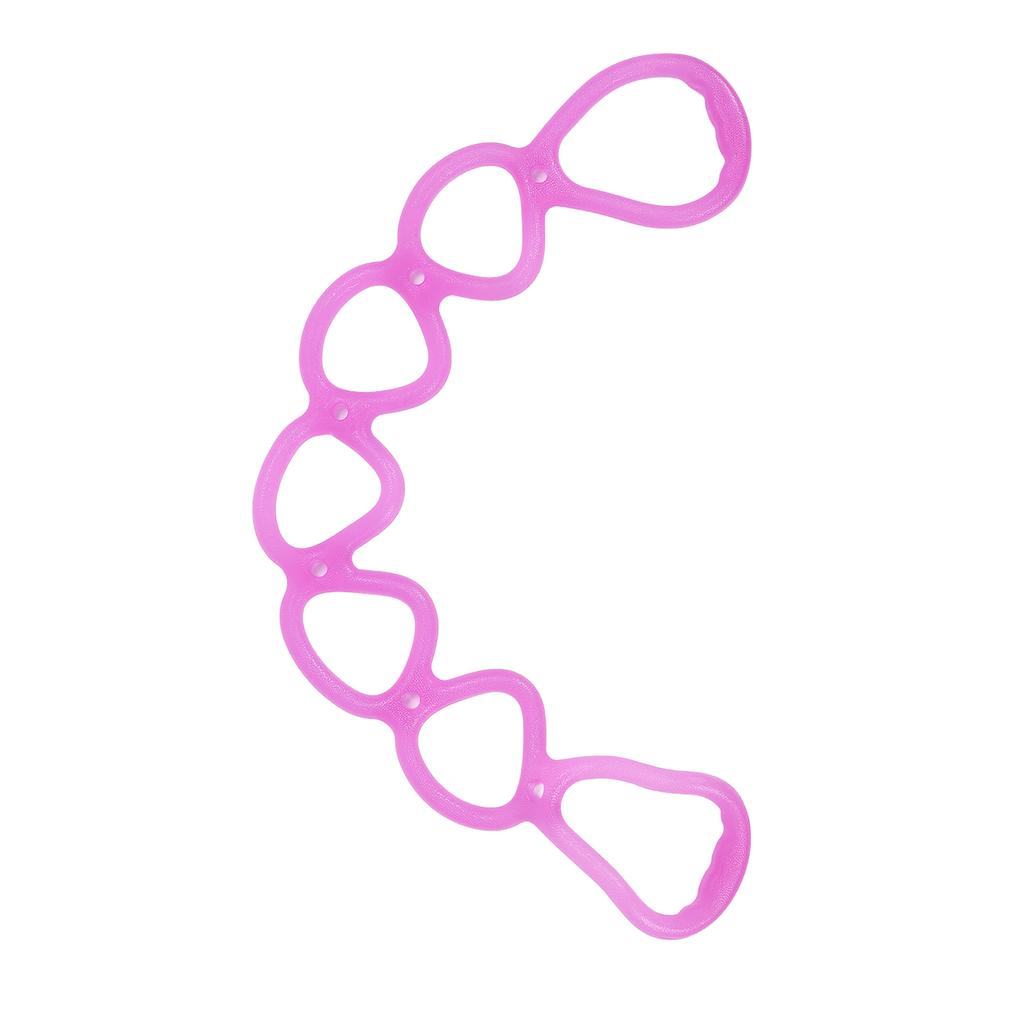 Fitness Elastic Pull Rope Home Gym Multifunctional Yoga Shaping Workout 7 Hole Resistance Band (Purple)