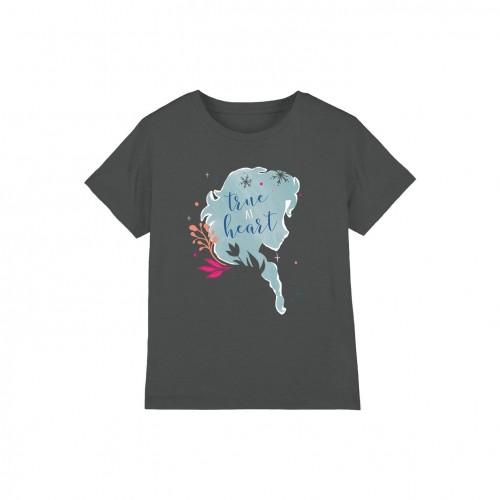 Frozen Childrens/Kids True At Heart Elsa Silhouette T-Shirt