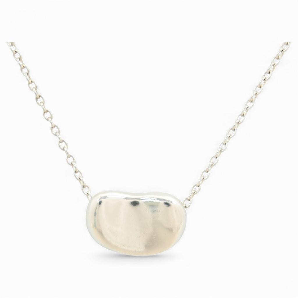 Auth TIFFANY & Co. Bean Design Pendant SV925 Silver ti9907hf Used