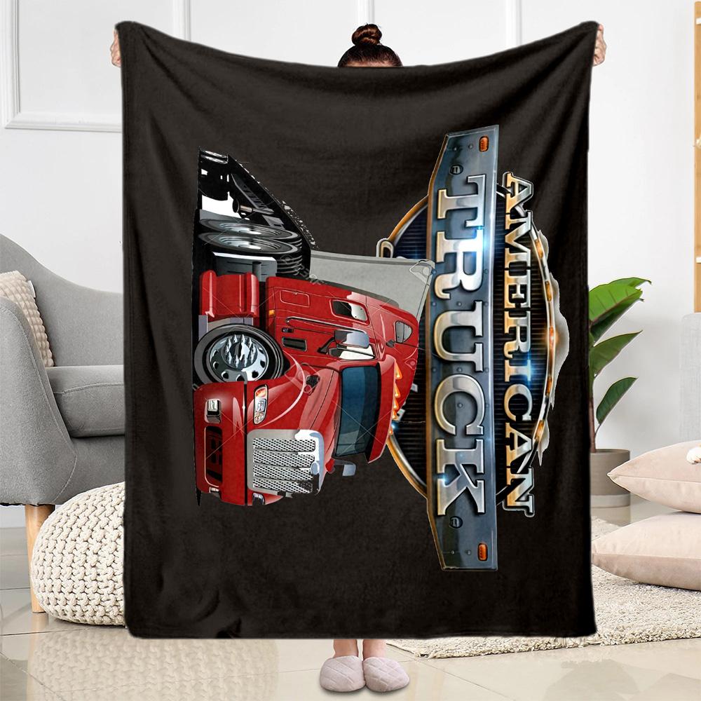 Kw Heavy Trucks Blanket Comfortable Great For Bed Picnics Chair For All Occasions Digital Print Gift For Travel Home Birthdays