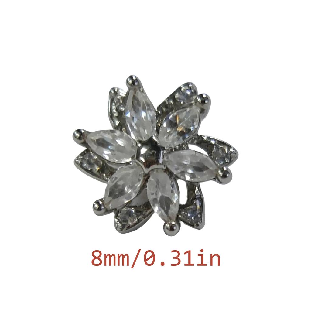 Frosteds Florals Spin Charm For FreeClip Earphones Customizable DIY Decoration High Quality Electroplated Coppers Construction