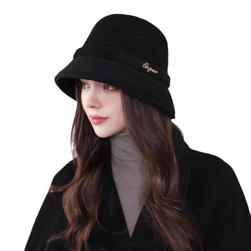 Elegant Vintage Fisherman's Cap Tweed Style Women's Winter Warm Hat