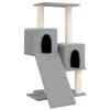 VidaXL Arbre à chat avec griffoirs en sisal Gris clair 82 cm 171778
