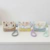 Zipper CCD Camera Storage Pouch Polyester Card Holder Floral Cartoon Printed Coin Purse Cosmetics