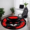 1pcBlack Cat Moon Office Round Area Rug, Indoor Mat Suitable ForOffice, Under Office Chairs Bedroom Living Room Home Decor, Room Deco 046