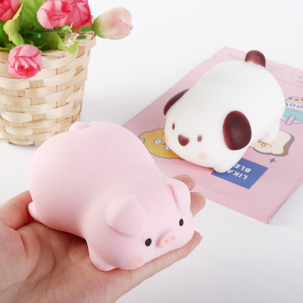 Cute Squeeze Pig Dog Toy Slow Rebound Rising Animal Toy Stress Vent Toys Decompression Toy For Kids Girls Gifts
