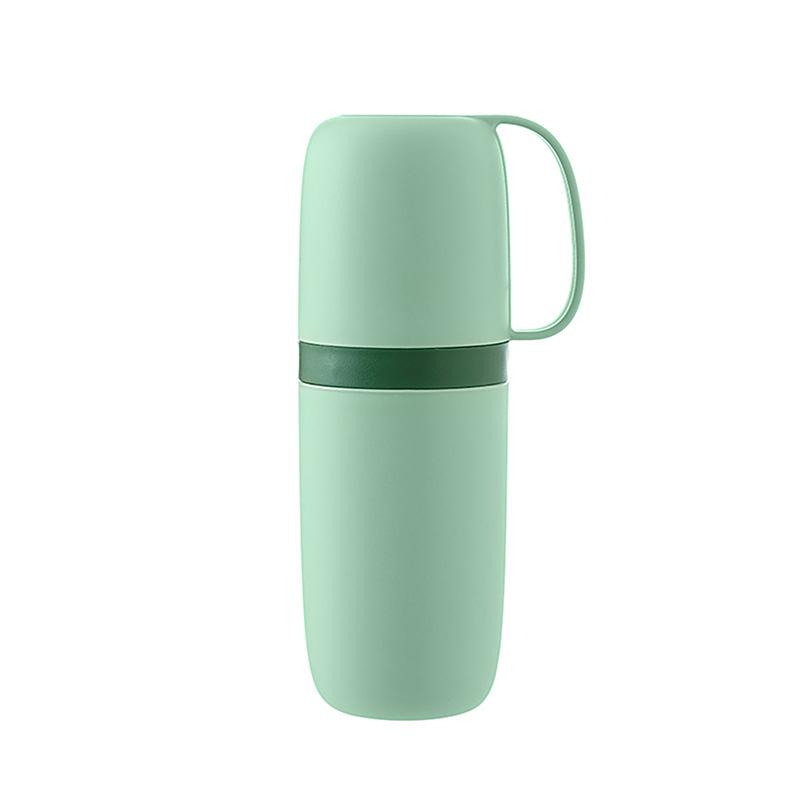 Travel Toothbrush Cup with Toothpaste Holder Portable Mouthwash Cup Simple Design for Business Trips Home Camping Accessories