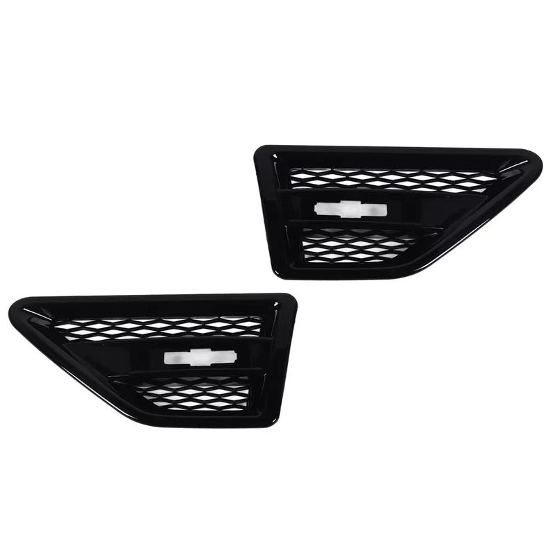 Black Side Fender Spoiler Outflow Mesh Vent For Land Rover Freelander 2 LR2 2008-2015 Racing Door Side Grille LR001660 LR001658