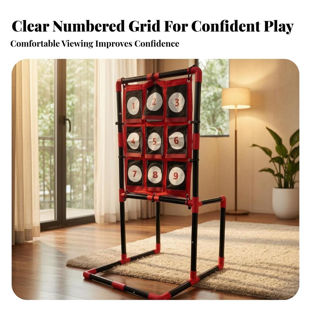 Target Throwing Game with Storage Bag Outdoor Set Foldable for School