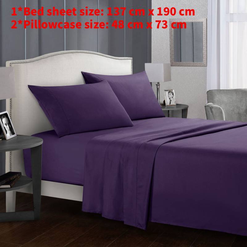 Modern Minimalist Polyester Bed Sheets And Pillowcases With Soft Breathable Comfort For All Seasons