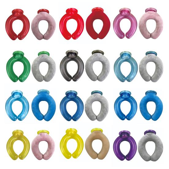 Neck Cooling Ice Pack with Velvet Cover U-shaped Cold Hot