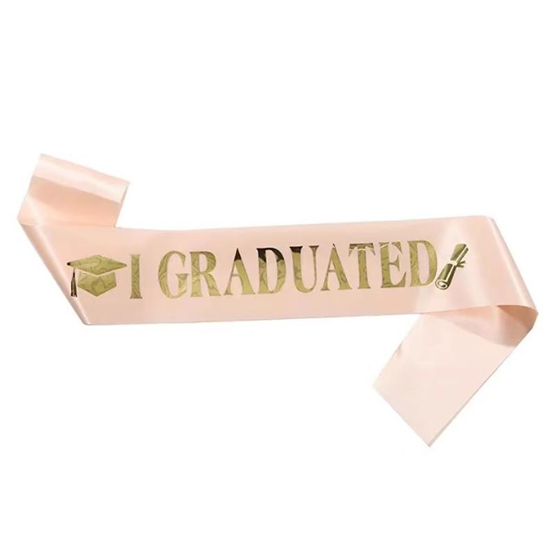 

Черно-золотые выпускные пояса-кушаки, реквизит для стенда, поздравительные ремни для выпускников, праздничные принадлежности для украшений выпускников