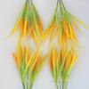 Yellow Flower Artificial Wheat Ears Rice Plant Bouquet 7 Forks Fake Plants  Outdoor Indoor Decor