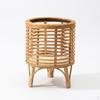 Plant Pots with a Tall Stand for Indoor Plants, Pack of 2 Rattan Pot Laundry