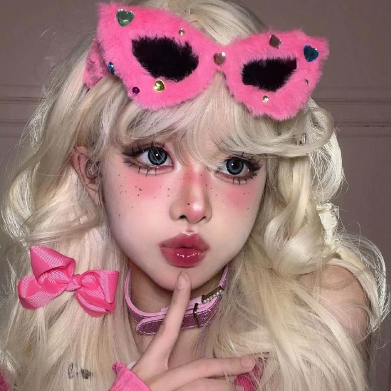 Hair Hoop Hair Accessories Sunglasses Headwear Sweet Style Headdress Y2k Hairband Acrylic Material for Girls Women Lady
