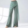 Classical Dance Pants Women's New Flowing Mesh Flared Elastic Body-shaping Pants Casual Yoga Pants Practice Wear