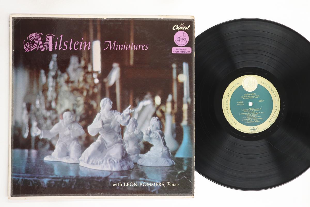 

LP Пластинка НАТАН МИЛЬШТЕЙН, ЛЕОН ПОММЕРС - Мильштейн Миниатюры P8339 CAPITOL 1956 США Классика Б/У
