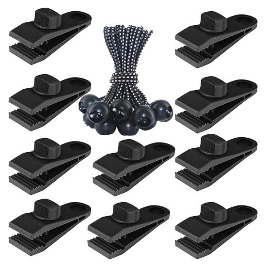 

10 шт. Уличный зажим для тента Сверхпрочный с замком Зажим для крепления палатки для кемпинга Держатель зажима Тент для бассейна Навес Покрытие Теневая ткань Зажим для фиксации эластичного шнура B