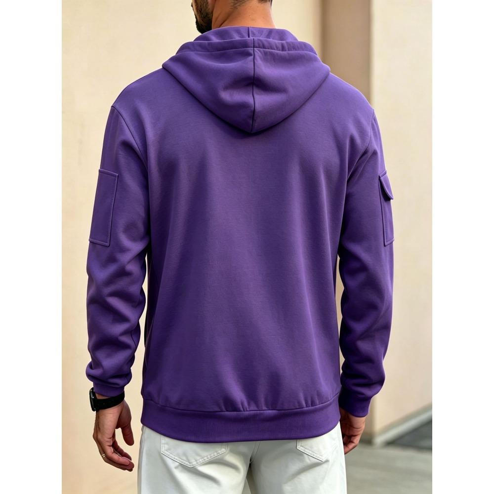 Men's autumn new fashion zipper cardigan jacket sports and leisure hoodie
