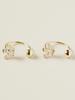 Minimalpiercing 14K Mini Tiara Curve Ring Piercing Earrings