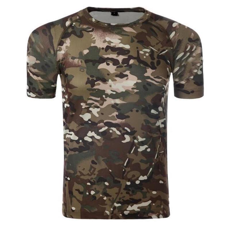 Men's Grey Ruins Camo Sports T-Shirt