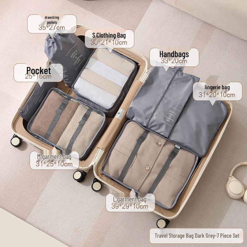 Portable Travel Clothes Compression Organizer Bag