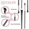5 Pack Eyeliner Brushes Angled Eyebrow Concealer Brushes Ultra Thin Slanted Flat Angle Eye Makeup Brushes for Precision Makeup Application, Beauty
