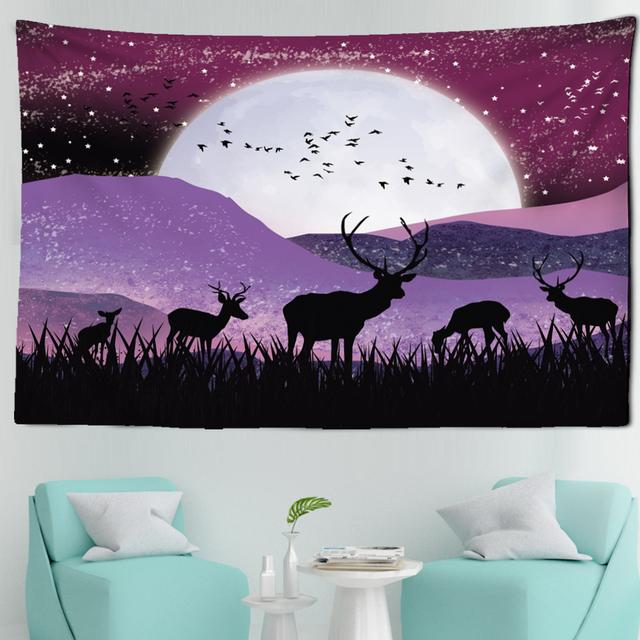 Палевый гобелен с иллюстрацией — фото 12