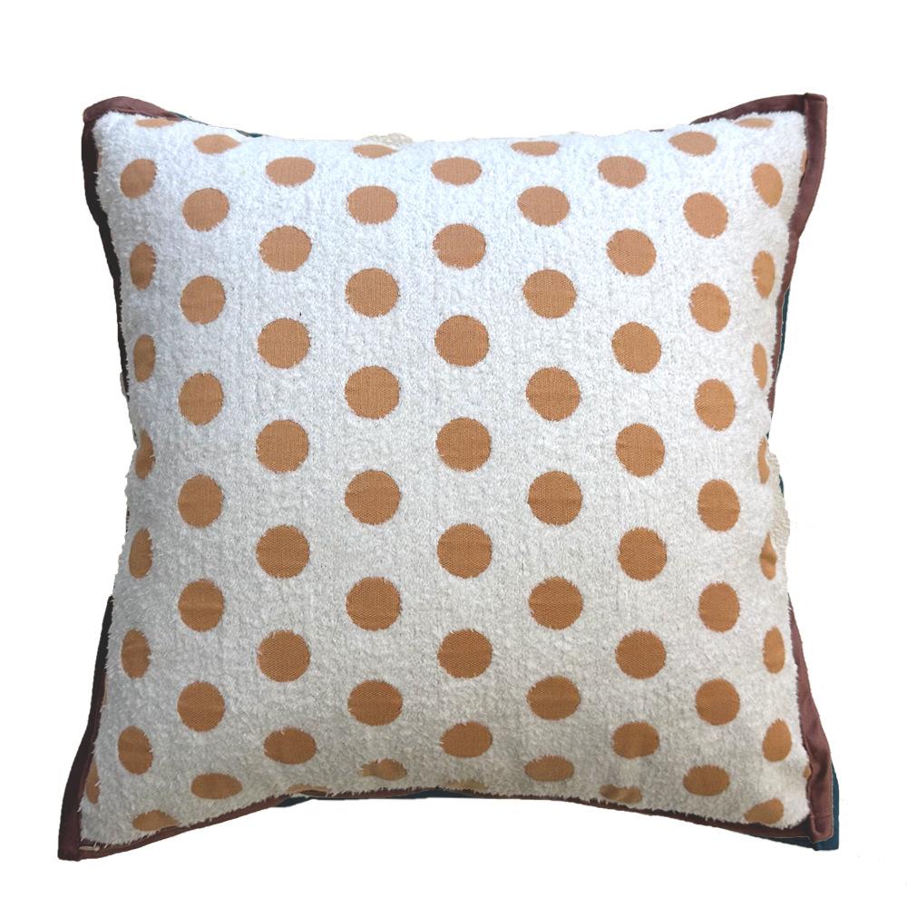 

Подушка на диван с вышивкой по краю, современная, простая, в горошек, высококлассная, для дома, в скандинавском стиле, наволочка 45Cm pillow cover