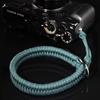 Camera Wrist Strap Paracord Camera Hand Strap Wrist Lanyard for DSLR or Mirrorless MID [Qiang Ni] - High-End Cameras, Black, (Turquoise)