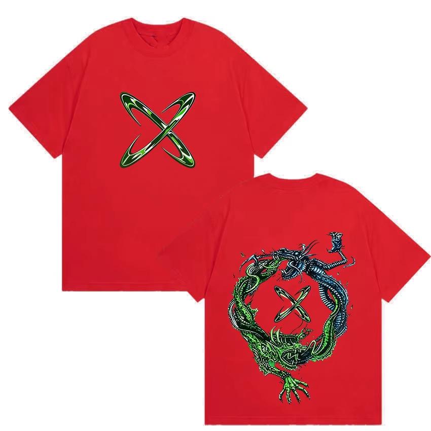 2026 Tour Fashion Pattern Unisex Short Sleeve T-Shirt with Feid Vs Ferxxo Falxo Print, 90s Vintage Loose Cotton Streetwear for Men and Women T-Shirt