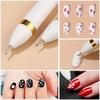 4 in 1 Nail Art Dotting Tools Nail Art Tip Dot Paint Manicure Kit Rotatable Ballpoint Drill Pen