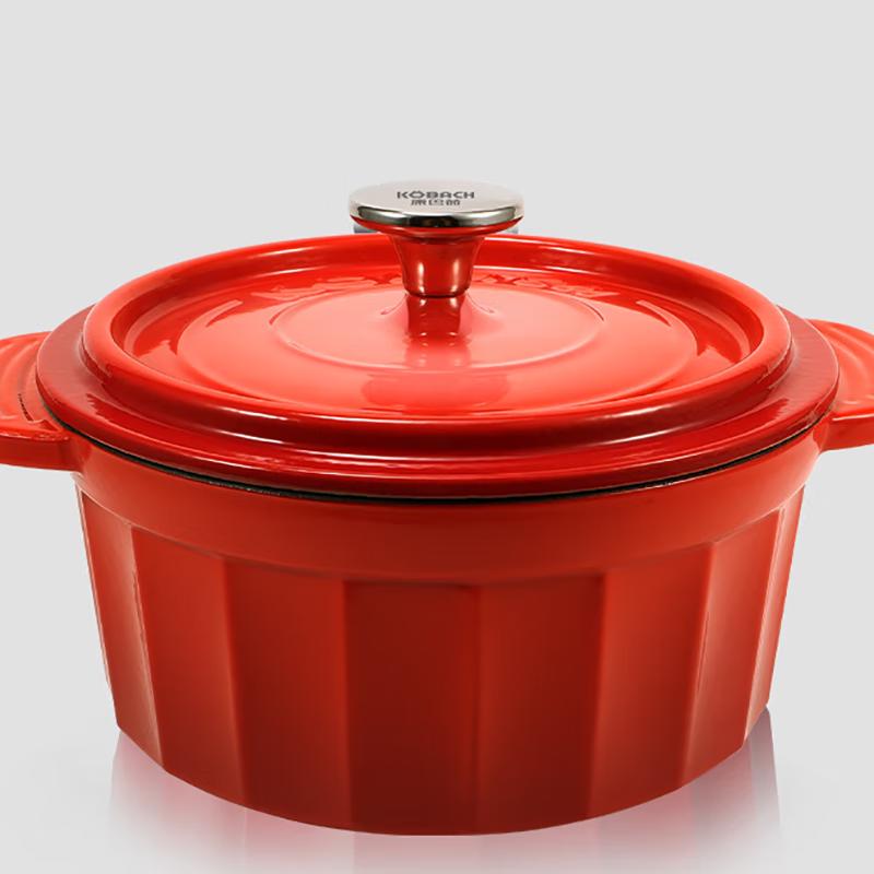 Kangbachen KGZC-T30 Baron Series Enamel Cast Iron Multi-Function Soup Pot