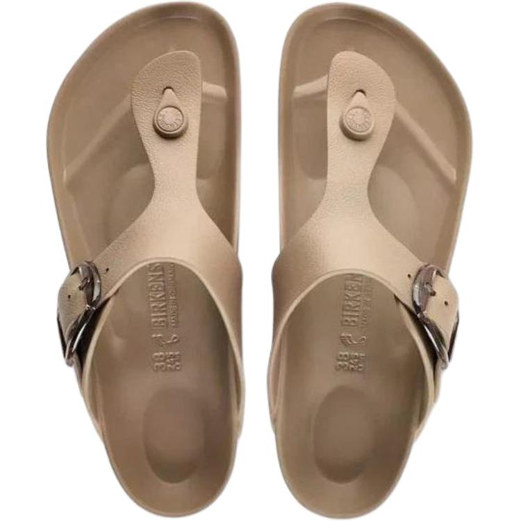 Birkenstock Fashion Versatile Flip Flops Unisex Footwear Gray Brown 1033167