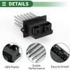 Motoforti HVAC Blower Motor Resistor Heater Blower Resistor for Dodge Durango 2007-2009 Metal ABS No.05061587AA Silver Tone
