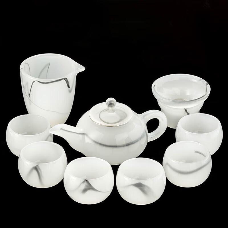 Ink-Scented Glazed 8-Piece Kung Fu Tea Set