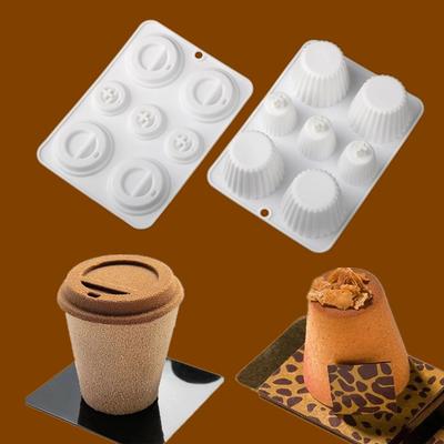 Moule en Silicone Shenhong pour Tasse à Thé au Lait 3D & Gâteau Mousse