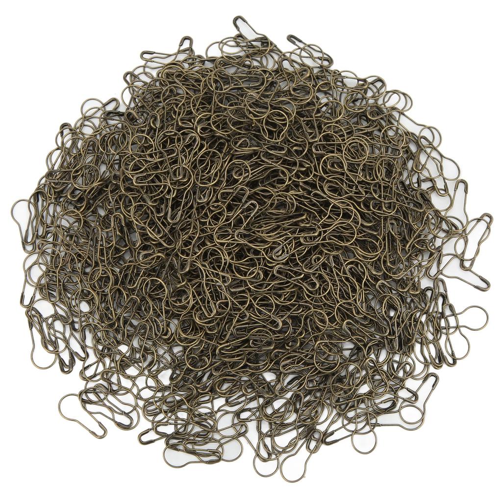 1000Pcs Safety Pins Multi Purpose Durable Rustproof Alloy Wide Application Antique Brass Color