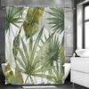 Green Leaf Shower Curtain, Palm Leaf, Banana Leaf Bathroom Decor, Waterproof Polyester Shower Curtain, Home Decor Shower Curtain