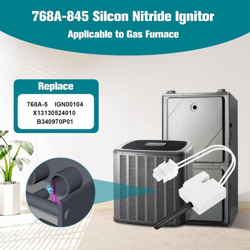 High Durability Surfaces Igniter Gas Stove 768A-845 Thermal Surfaces Igniter Direct Replacement for Multiple Cooktops