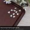 Nail Art Rhinestones: Transparent Pointed Hearts, Axe Heads, Square Rock Candy - Super Shiny Press-on Decorations