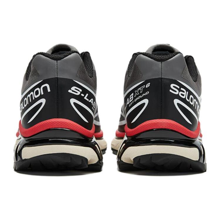 New SALOMON XT 6 'Pewter Black Aurora Red' 472932