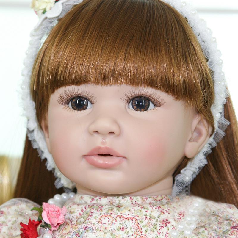 60cm Lifelike Reborn Toddler Doll - Soft Silicone Baby Girl