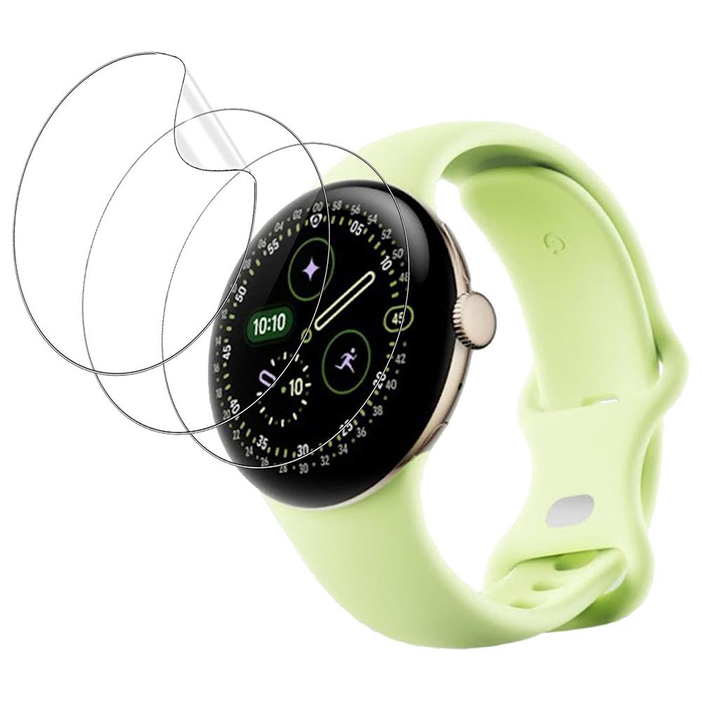 3Pcs For Google Pixel Watch 4 41mm TPU Watch Screen Protector Anti Scratch HD Clear Hydrogel Film